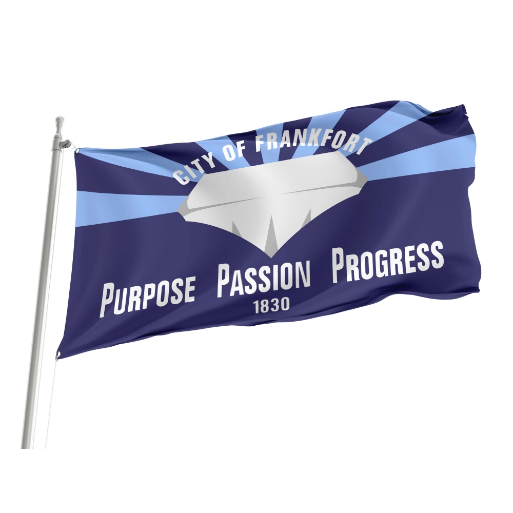 Frankfort 1830 Flag for Indoor & Outdoor Use