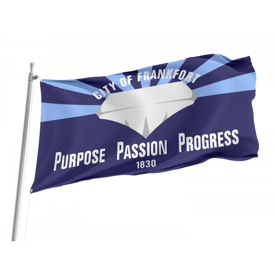 Frankfort 1830 Flag for Indoor & Outdoor Use, USA255