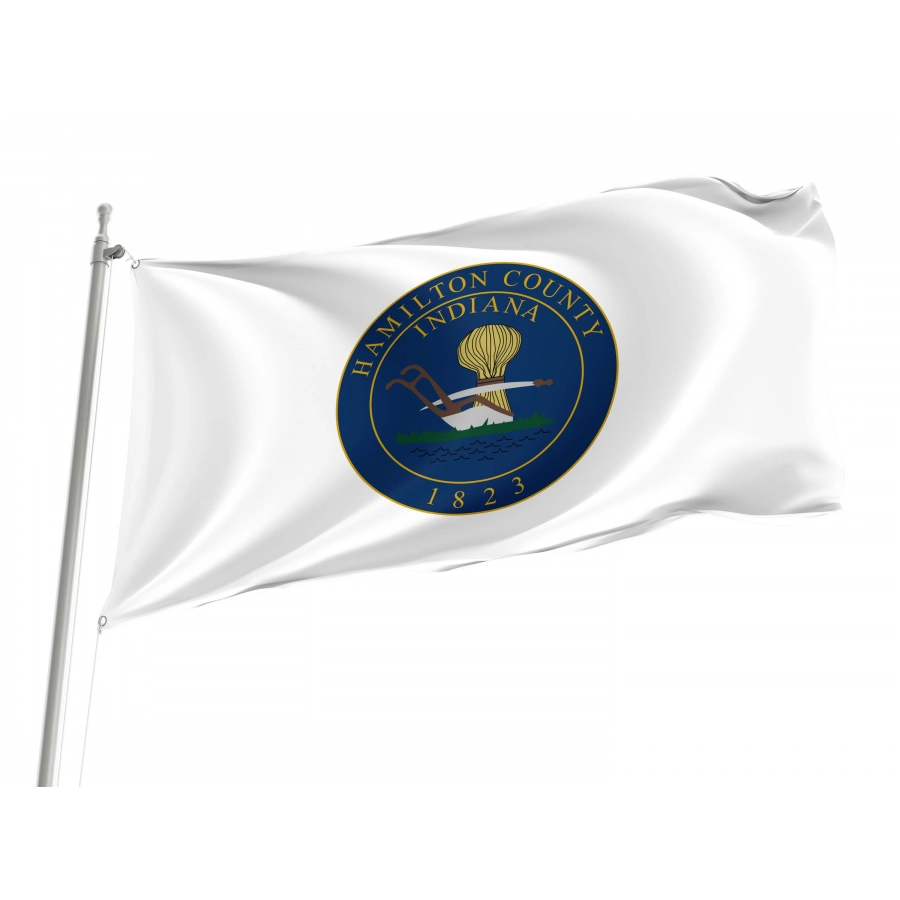 Hamilton County, Indiana Flag for Indoor & Outdoor Use, USA200