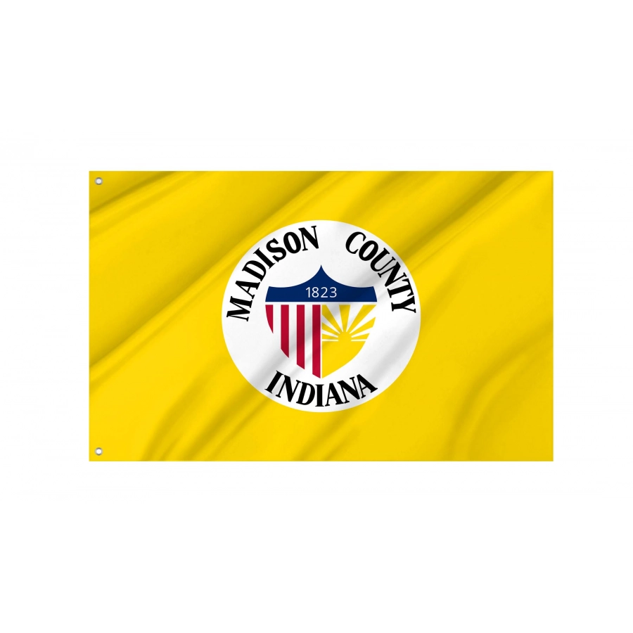 Madison County, Indiana Flag for Indoor & Outdoor Use, USA204