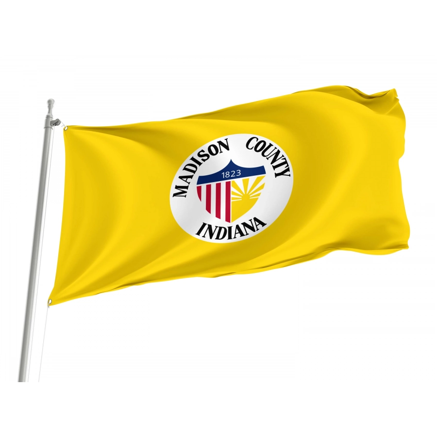 Madison County, Indiana Flag for Indoor & Outdoor Use, USA204
