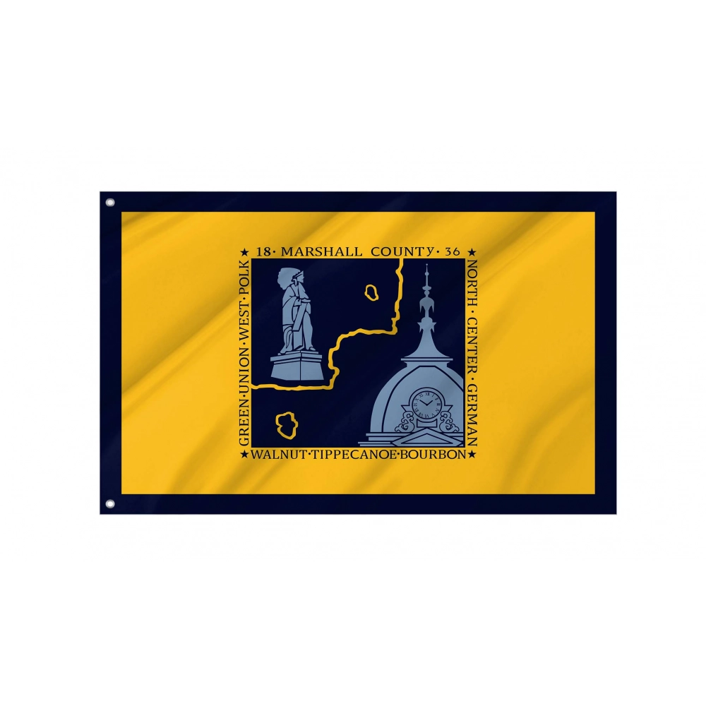 Marshall County Flag for Indoor & Outdoor Use