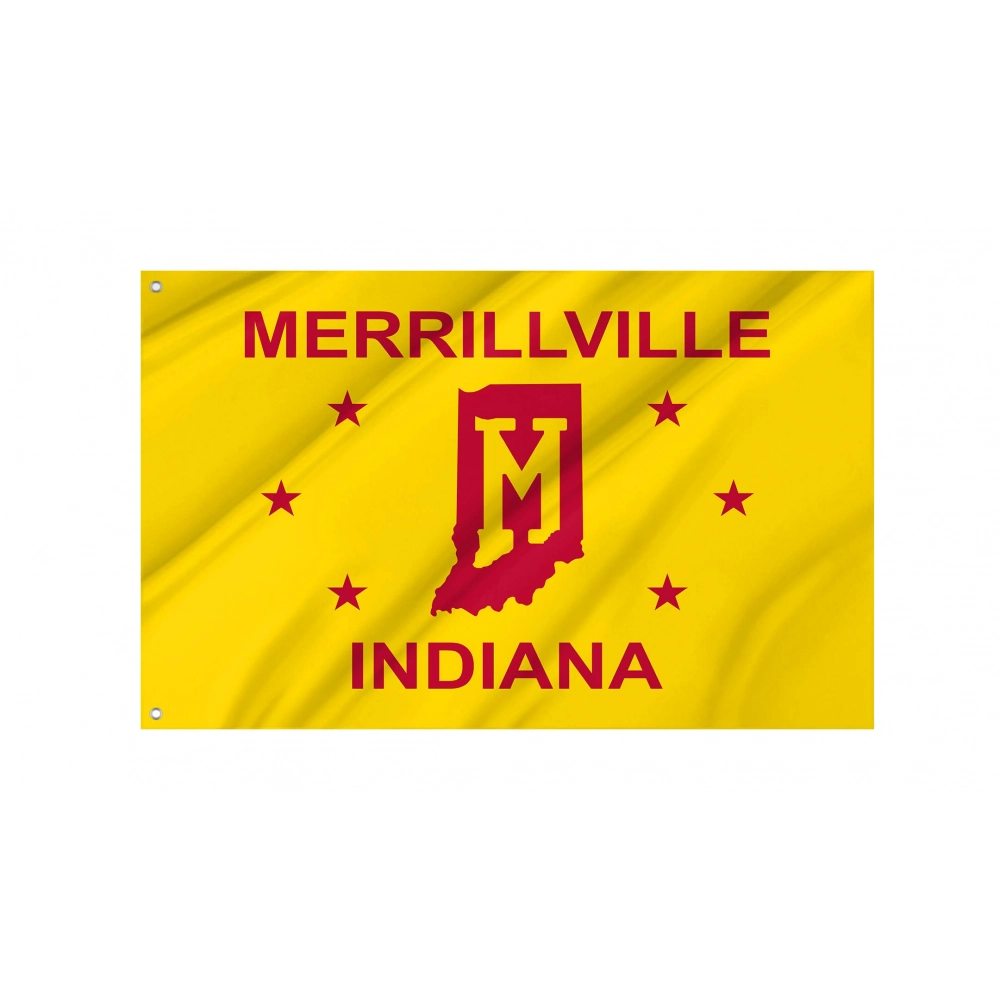 Merrillville Flag for Indoor & Outdoor Use