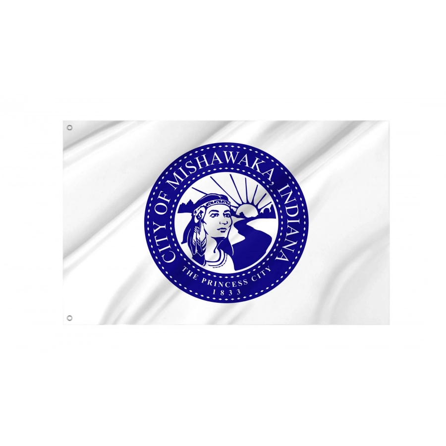 Mishawaka Flag for Indoor & Outdoor Use - Shopflagworld Mishawaka Flag for Indoor & Outdoor Use, USA239