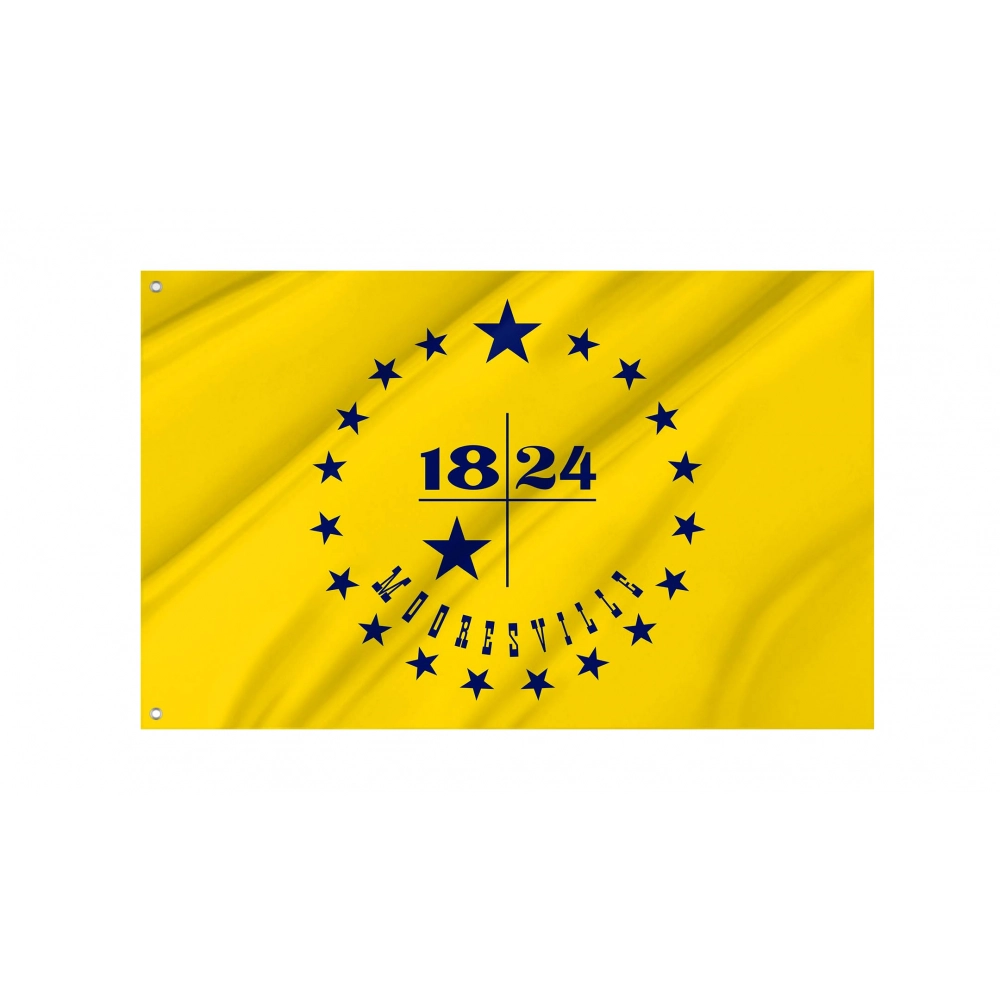 Mooresville Flag for Indoor & Outdoor Use