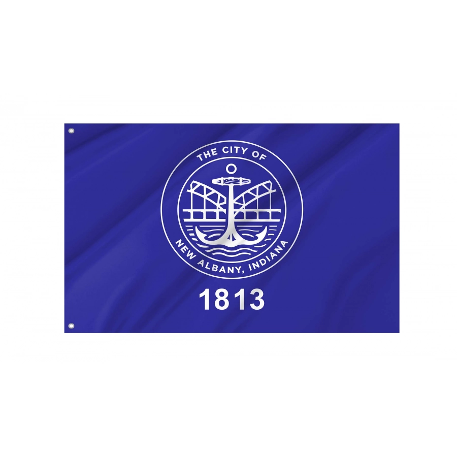 New Albany Flag for Indoor & Outdoor Use - Shopflagworld New Albany Flag for Indoor & Outdoor Use, USA242