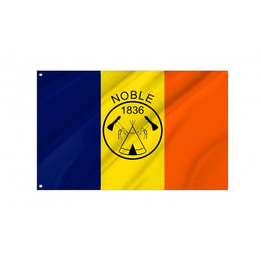 Noble County Flag for Indoor & Outdoor Use, USA206