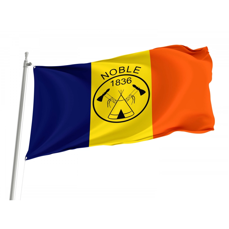 Noble County Flag for Indoor & Outdoor Use, USA206