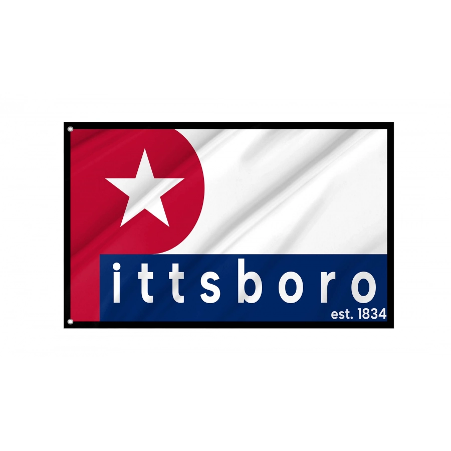 Pittsboro Flag for Indoor & Outdoor Use - Shopflagworld Pittsboro Flag for Indoor & Outdoor Use, USA245