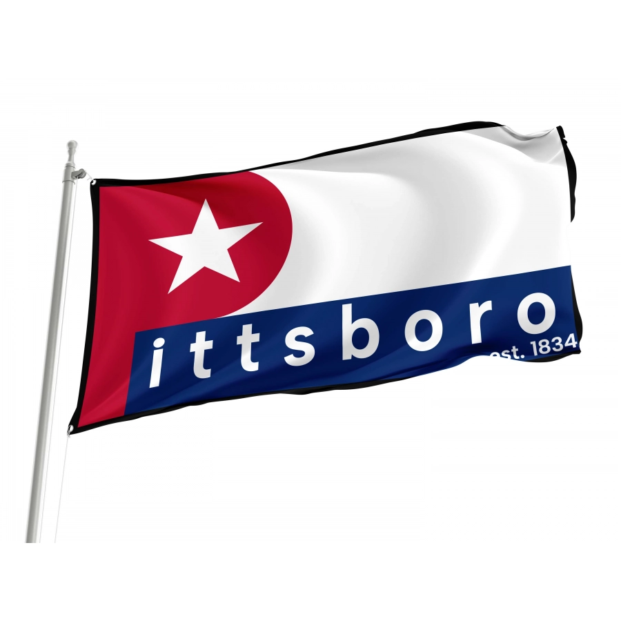 Pittsboro Flag for Indoor & Outdoor Use - Shopflagworld Pittsboro Flag for Indoor & Outdoor Use, USA245