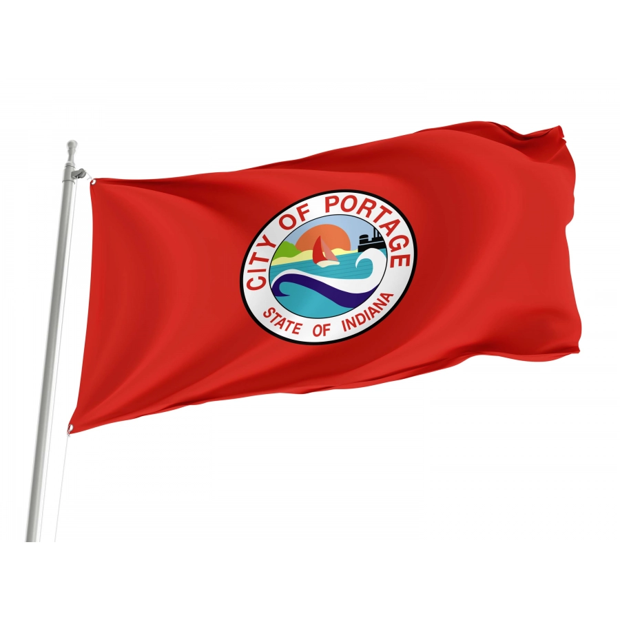 Portage Flag for Indoor & Outdoor Use - Shopflagworld Portage Flag for Indoor & Outdoor Use, USA246