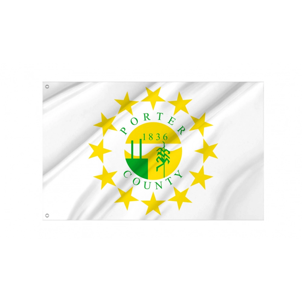 Porter County Flag for Indoor & Outdoor Use