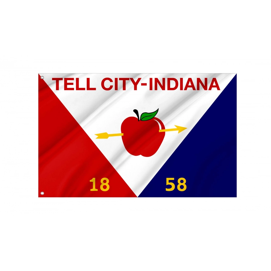 Tell City Flag for Indoor & Outdoor Use - Shopflagworld Tell City Flag for Indoor & Outdoor Use, USA250