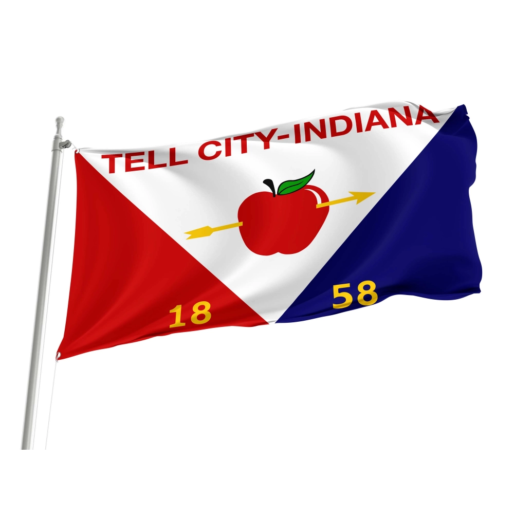 Tell City Flag for Indoor & Outdoor Use