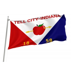 Tell City Flag for Indoor & Outdoor Use