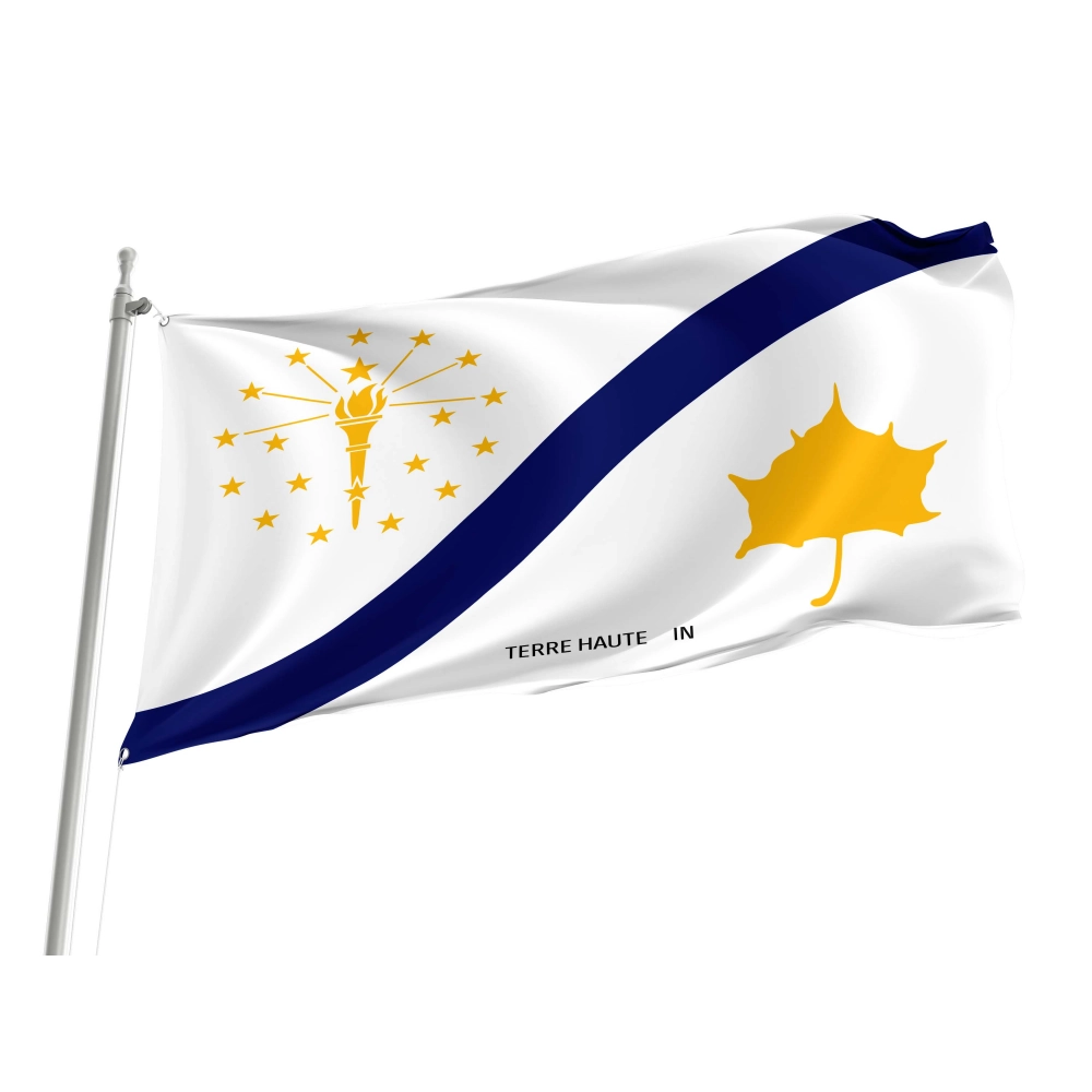 Terre Haute 1976-2024 Flag for Indoor & Outdoor Use