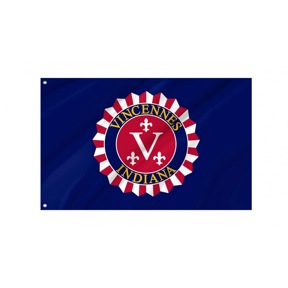 Vincennes Flag for Indoor & Outdoor Use