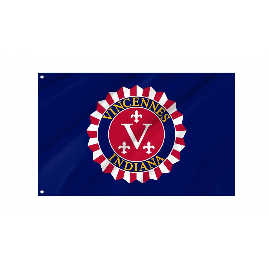 Vincennes Flag for Indoor & Outdoor Use, USA252