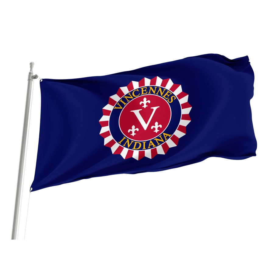 Vincennes Flag for Indoor & Outdoor Use, USA252