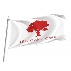 Red Oak Flag for Indoor & Outdoor Use