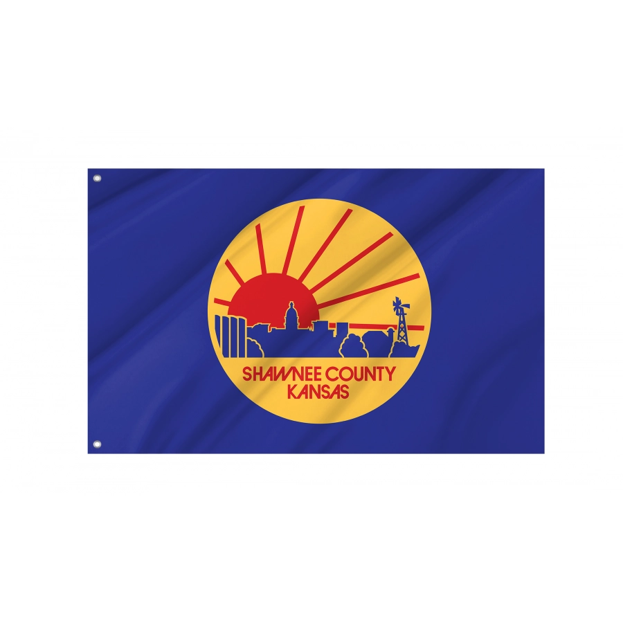 Flag of Shawnee County, Kansas, Patriotic Flags, Unique Design Print, Flags for Indoor & Outdoor Use