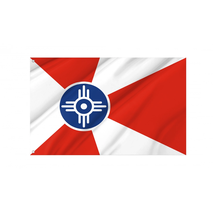 Flag of Wichita, Kansas, Patriotic Flags, Unique Design Print, Flags for Indoor & Outdoor Use