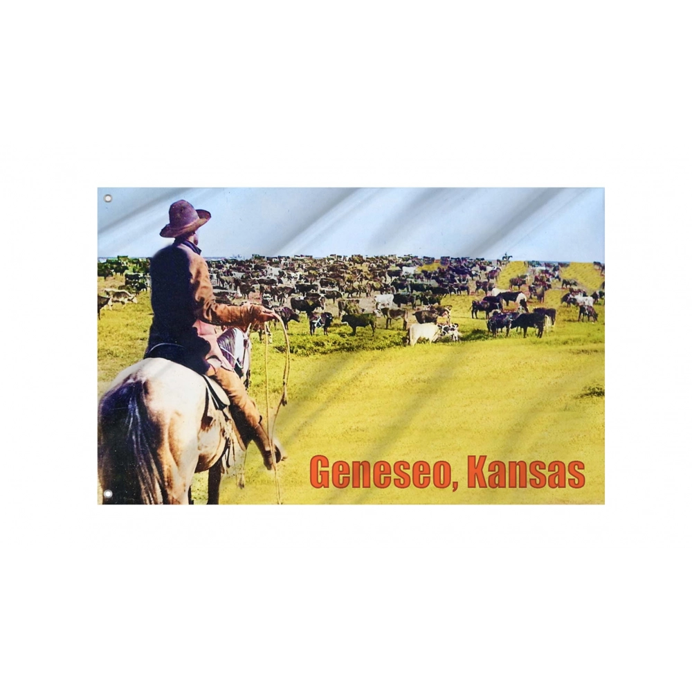 Geneseo, Kansas Flag for Indoor & Outdoor Use