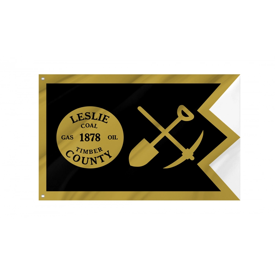 Flag of Leslie County, Kentucky, Patriotic Flags, Unique Design Print, Flags for Indoor & Outdoor Use