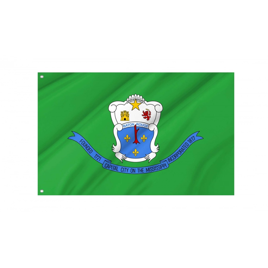 Baton Rouge (1968-1995) Flag for Indoor & Outdoor Use, USA275