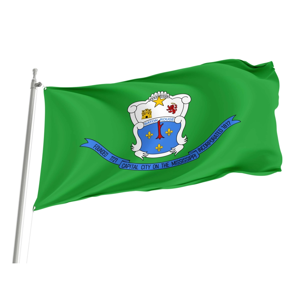 Baton Rouge (1968-1995) Flag for Indoor & Outdoor Use Baton Rouge (1968-1995) Flag for Indoor & Outdoor Use