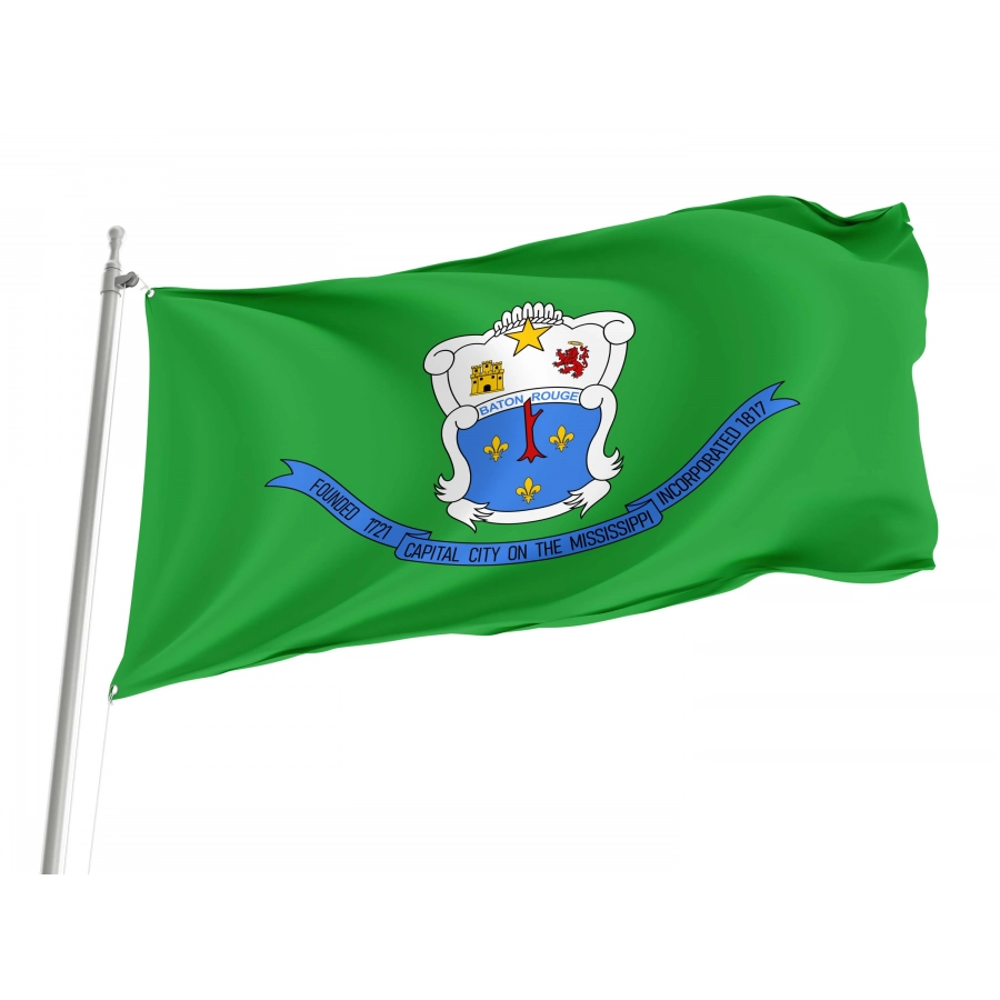 Baton Rouge (1968-1995) Flag for Indoor & Outdoor Use, USA275