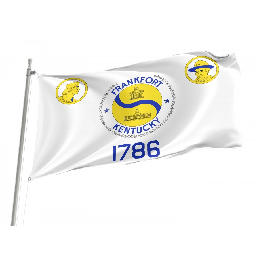 Frankfort (1959-2024), Kentucky Flag for Indoor & Outdoor Use, USA272