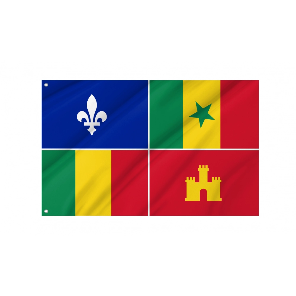 Louisiana Creole Flag for Indoor & Outdoor Use