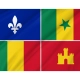 Louisiana Creole Flag for Indoor & Outdoor Use - Imagine 2