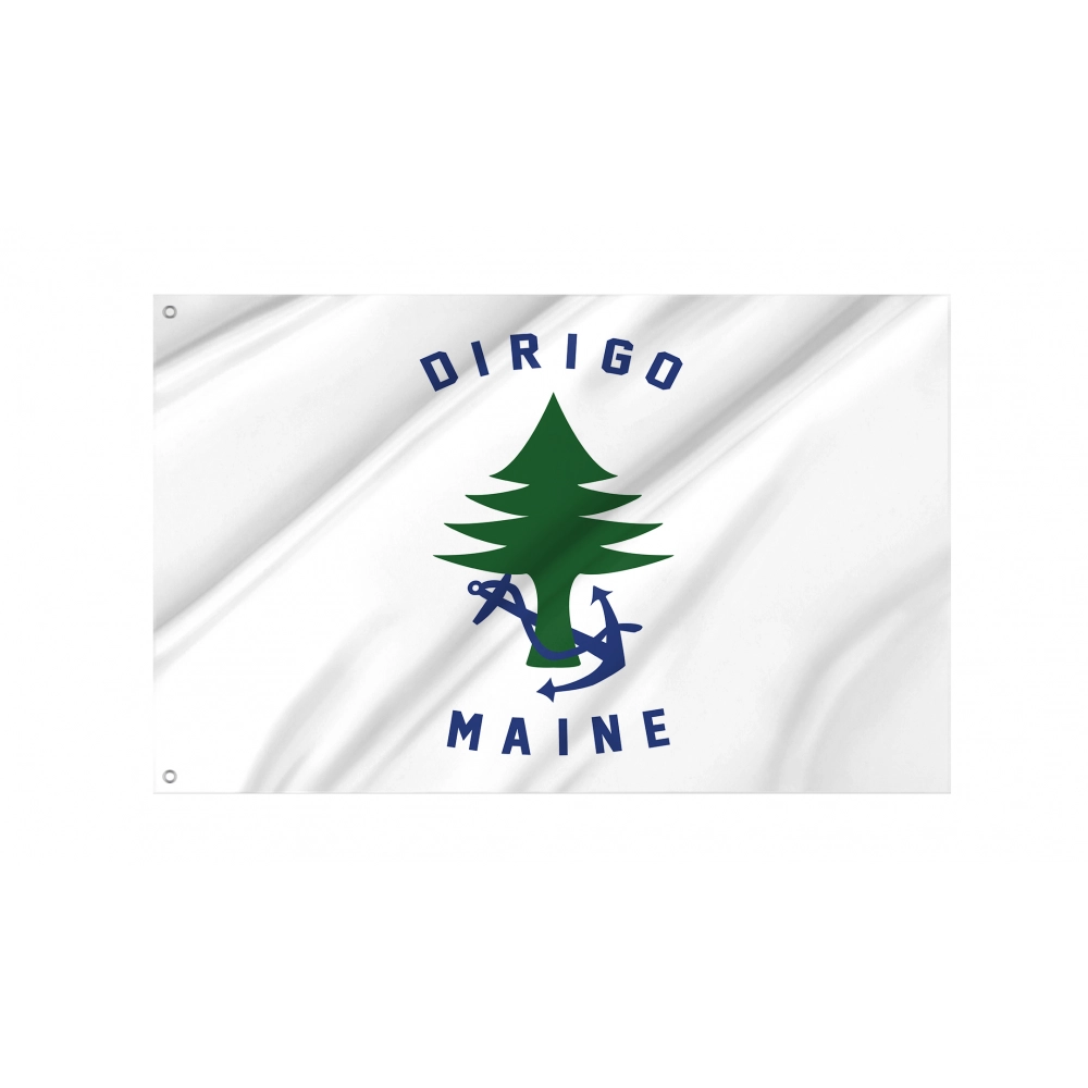 Naval Ensign of Maine Flag for Indoor & Outdoor Use