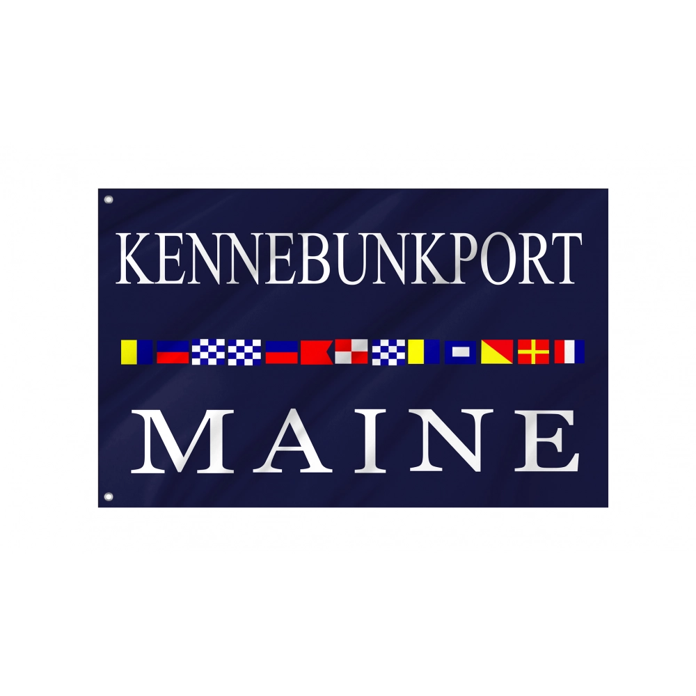 Old Flag of Kennebunkport Maine for Indoor & Outdoor Use
