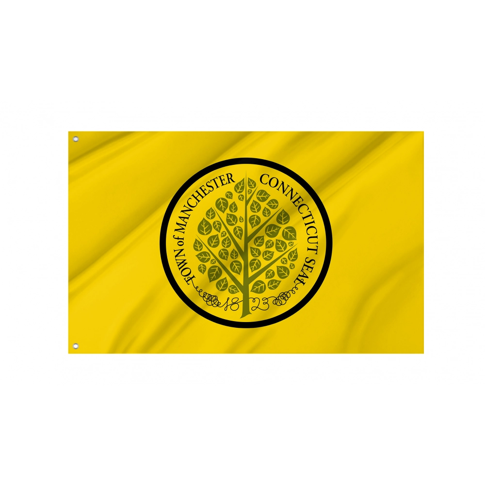 Manchester, Connecticut Flag for Indoor & Outdoor Use Manchester, Connecticut Flag for Indoor & Outdoor Use