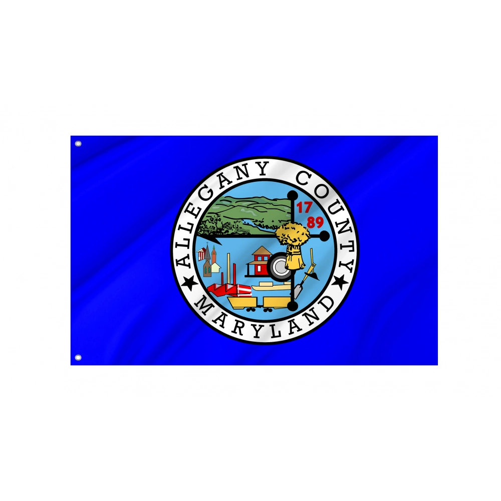 Allegany County, Maryland Flag for Indoor & Outdoor Use Allegany County, Maryland Flag for Indoor & Outdoor Use