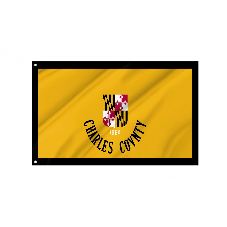 Flag of Charles County, Maryland, Patriotic Flags, Unique Design Print, Flags for Indoor & Outdoor Use