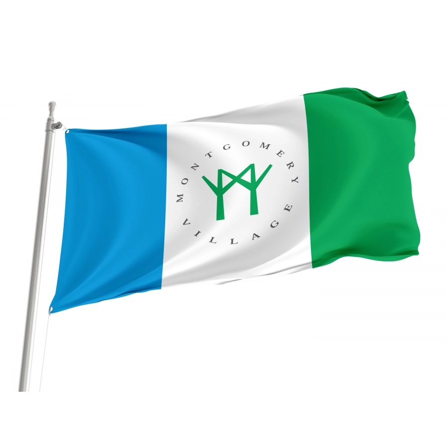 Flag of Montgomery Village, Maryland, Patriotic Flags, Unique Design Print, Flags for Indoor & Outdoor Use