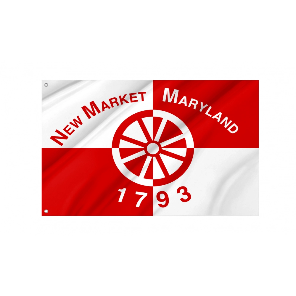 New Market Flag for Indoor & Outdoor Use