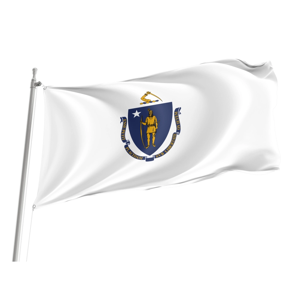 Massachusetts State Flag for Indoor & Outdoor Use Massachusetts State Flag for Indoor & Outdoor Use