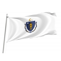 Massachusetts State Flag for Indoor & Outdoor Use