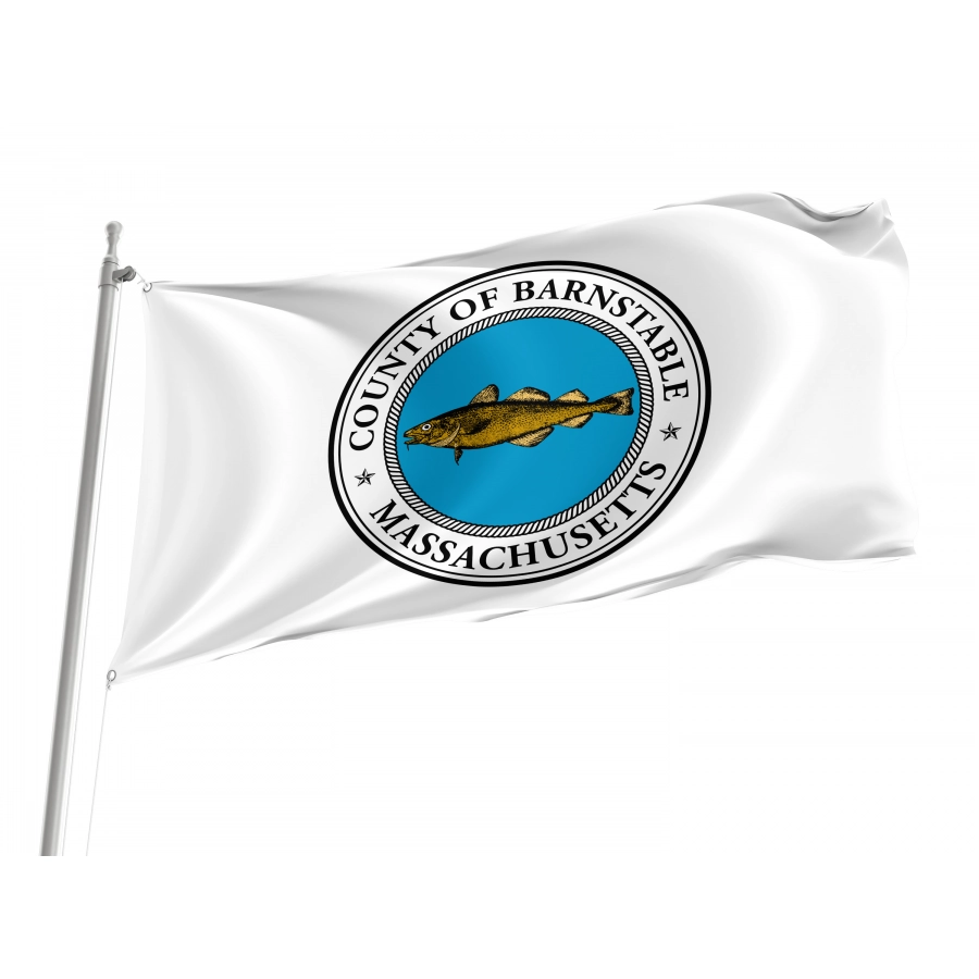 Flag of Barnstable County, Massachusetts, Patriotic Flags, Unique Design Print, Flags for Indoor & Outdoor Use