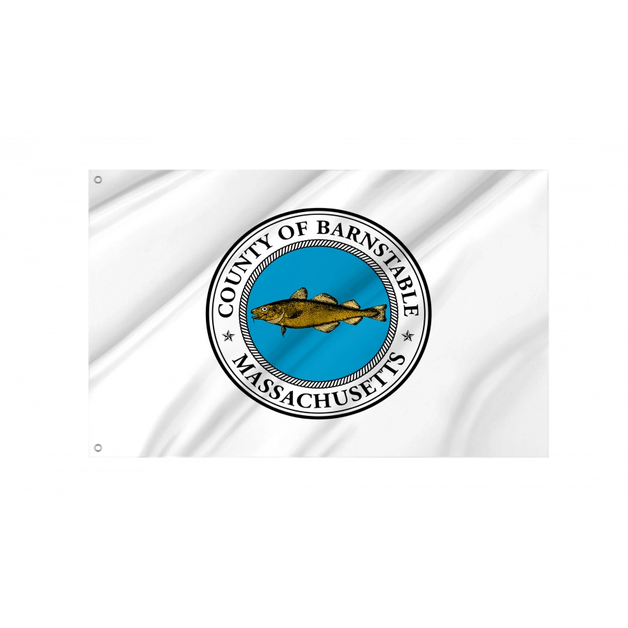 Flag of Barnstable County, Massachusetts, Patriotic Flags, Unique Design Print, Flags for Indoor & Outdoor Use