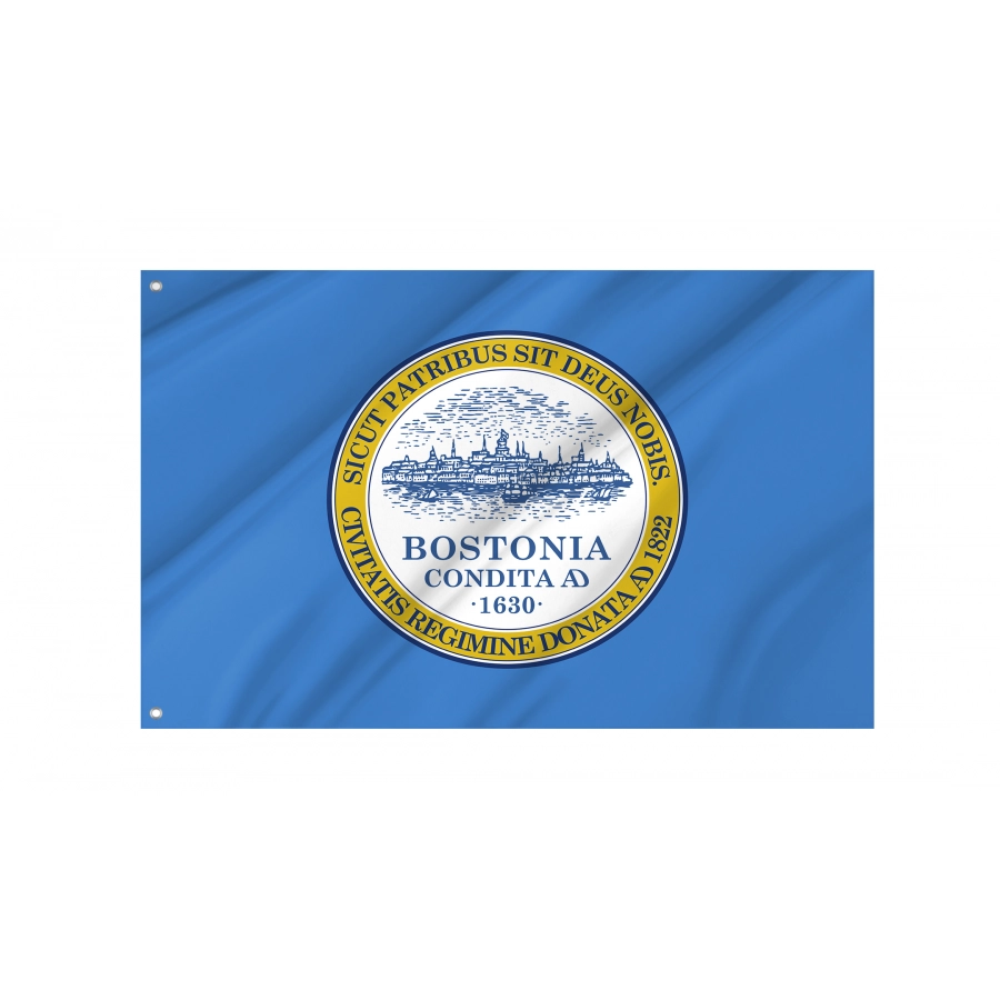 Flag of Boston, Massachusetts, Patriotic Flags, Unique Design Print, Flags for Indoor & Outdoor Use