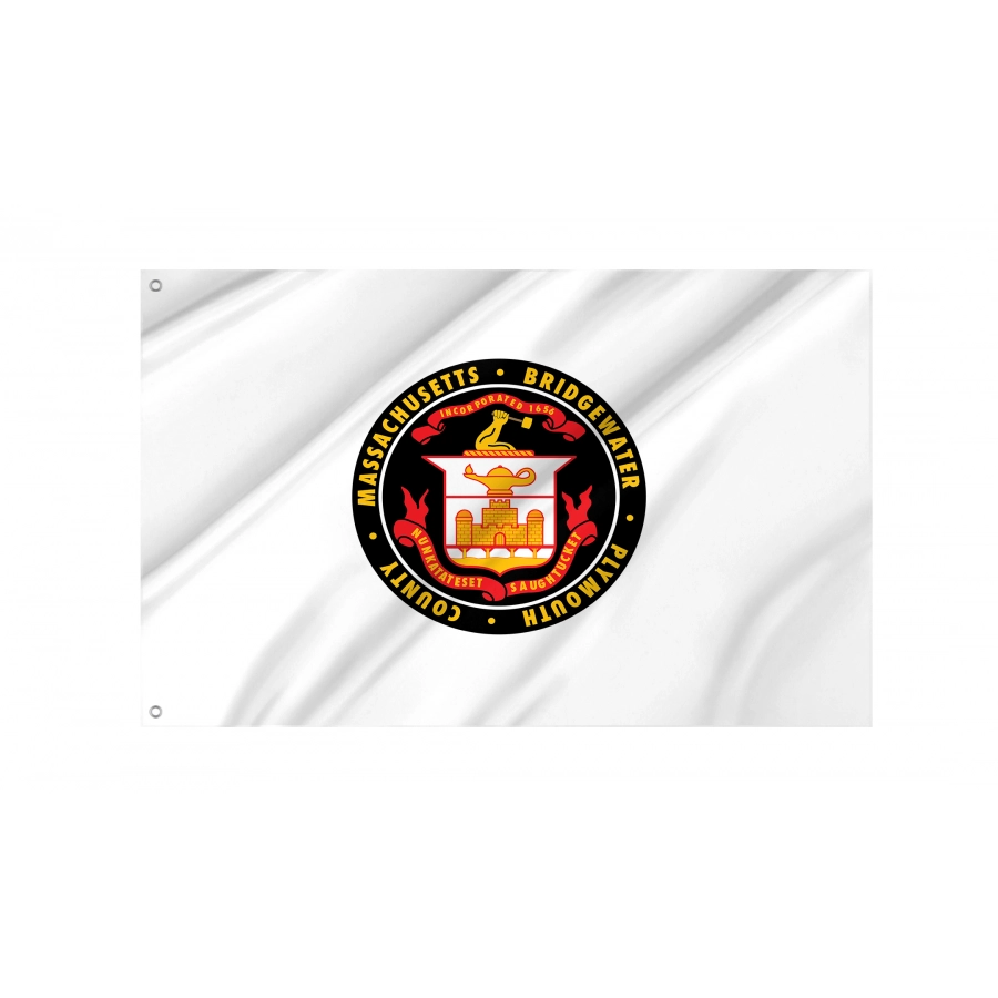 Flag of Bridgewater, Massachusetts, Patriotic Flags, Unique Design Print, Flags for Indoor & Outdoor Use