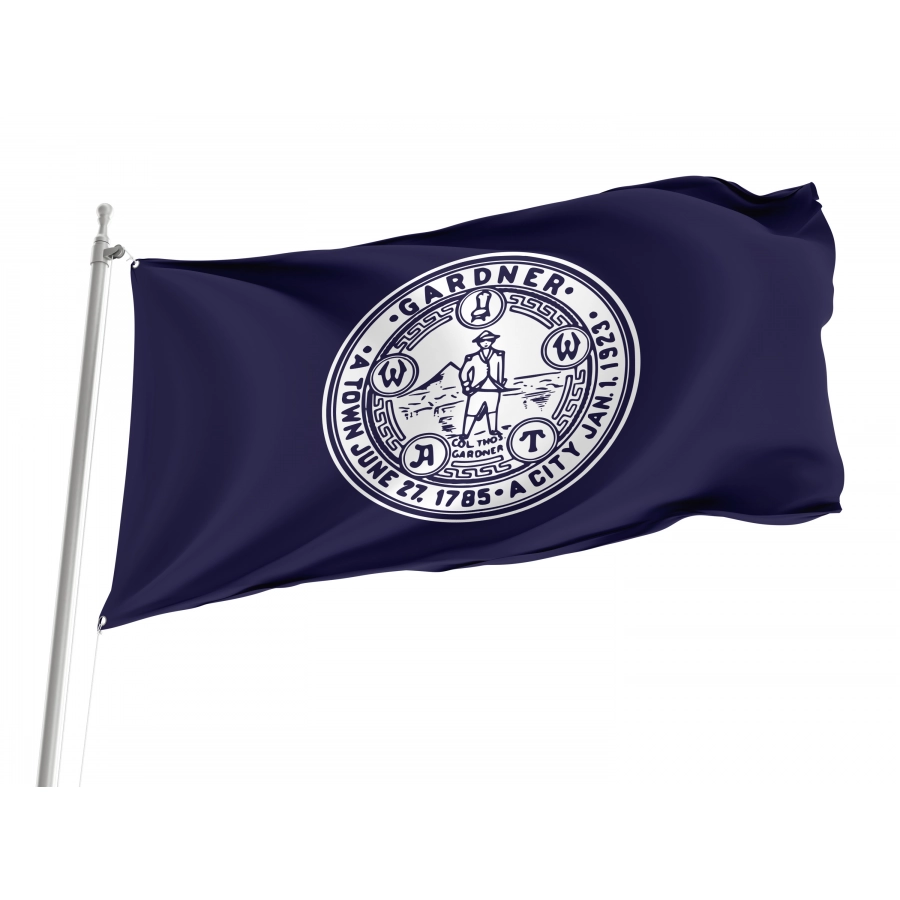 Flag of Gardner, Massachusetts, Patriotic Flags, Unique Design Print, Flags for Indoor & Outdoor Use