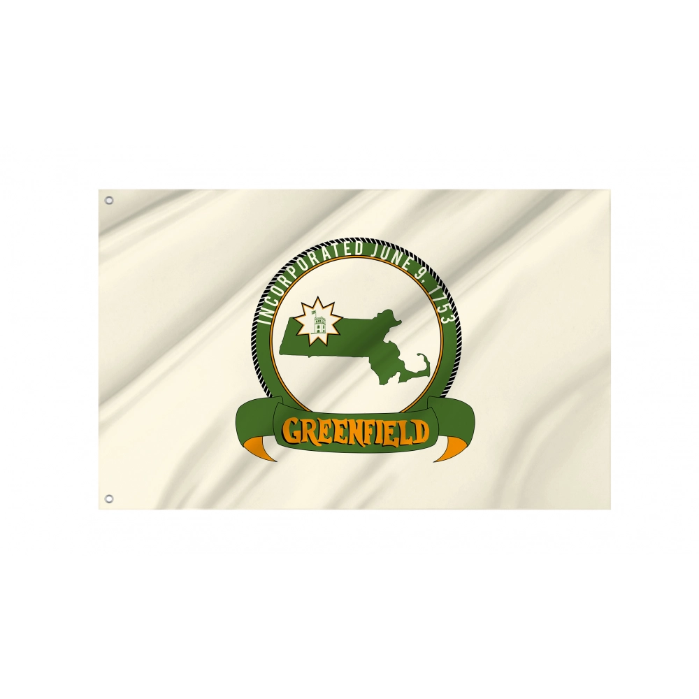 Greenfield Flag for Indoor & Outdoor Use