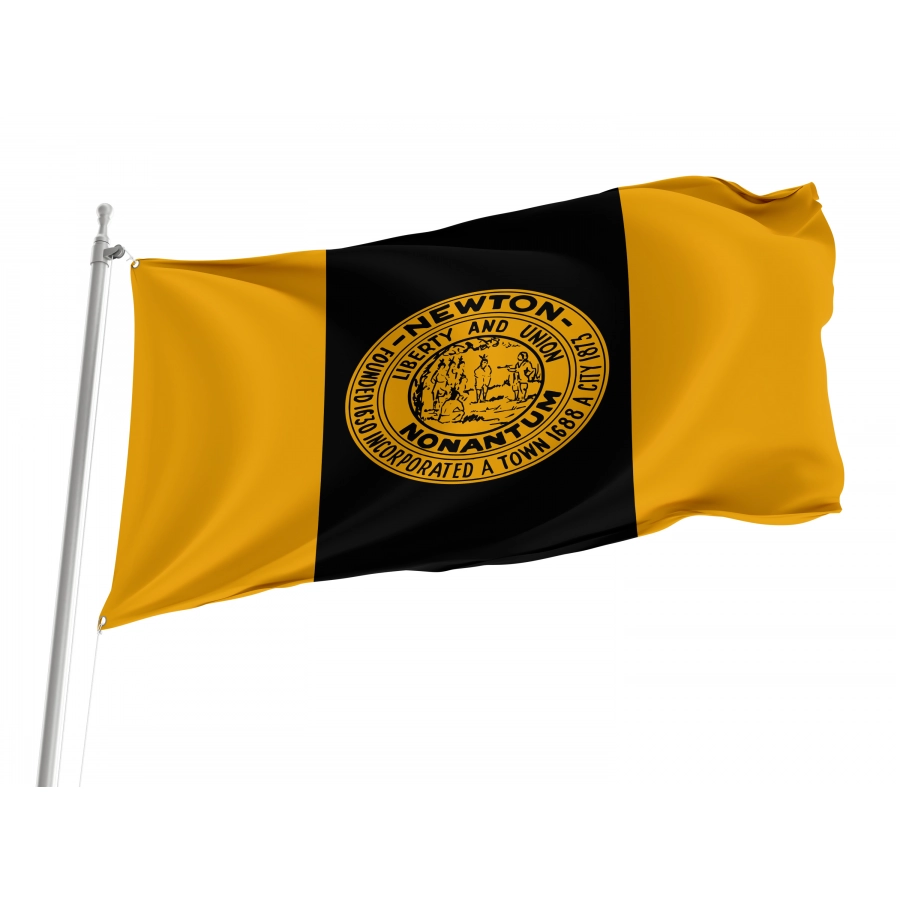 Flag of Newton, Massachusetts, Patriotic Flags, Unique Design Print, Flags for Indoor & Outdoor Use
